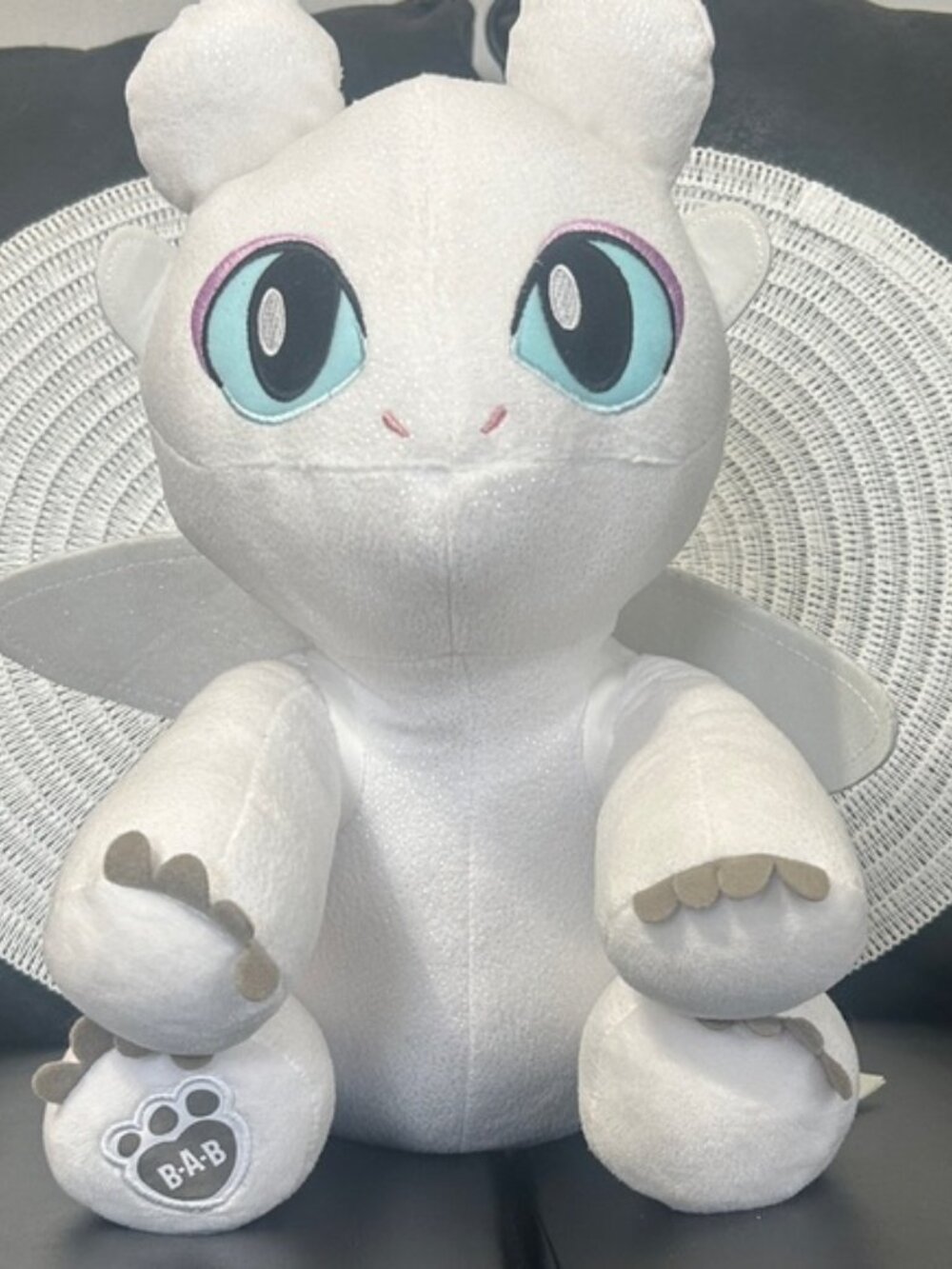 Build-A-Bear Light Fury HTTYD 3 Retired Plush - Great Condition